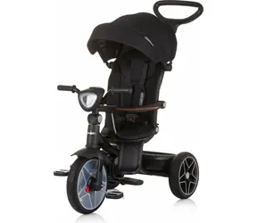 CHIPOLINO Trojkolka so strieškou a hudobným boxom Derby 2v1 Obsidian / od 1.5 roka / do 25 kg