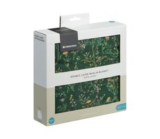 KikkaBoo Plienka zavinovacia 2-vrstvová 100x100 cm Secret Garden Green