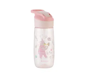 KikkaBoo Hrnček so silikónovým náustkom 450ml 12m+ Music Fest Pink / od 12 mesiacov