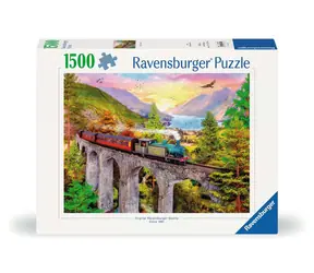 Ravensburger Jesenná jazda vlakom / 1500 dielikov / od 14 rokov