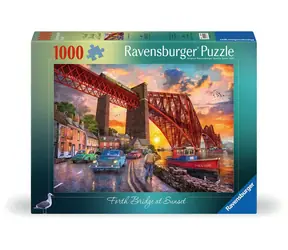 Ravensburger Forth Bridge pri západe slnka / 1000 dielikov / od 14 rokov