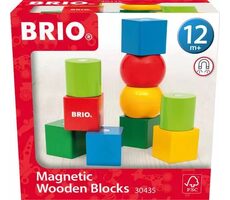 Brio Magnetické drevené kocky / od 1 roka