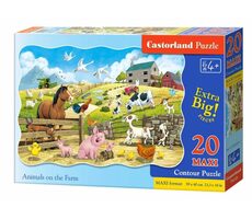 Castorland Zvieratká na farme MAXI / 20 dielikov / od 4 rokov