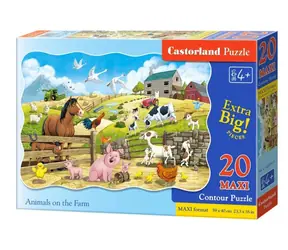 Castorland Zvieratká na farme MAXI / 20 dielikov / od 4 rokov