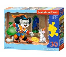 Castorland Kocúr v topánkach na nočnej výprave / 30 dielikov / od 4 rokov