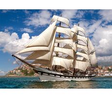 Castorland 52851 Plachetnica opúšťajúca prístav / 500 dielikov / od 9 rokov