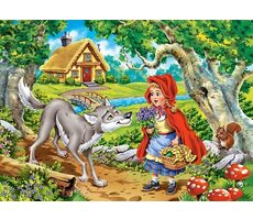 Castorland 066117 Červená čiapočka a vlk / 60 dielikov / od 5 rokov