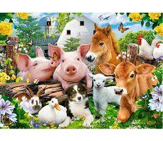 Castorland 066209 Priatelia na farme / 60 dielikov / od 5 rokov