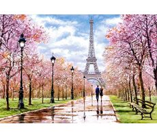 Castorland 104369 Romantická prechádzka v Paríži / 1000 dielikov / od 9 rokov