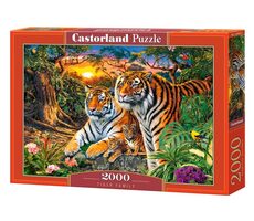Castorland 200825 Tigria rodina / 2000 dielikov / od 9 rokov