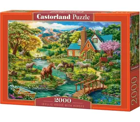 Castorland 200931 Idylický dom s koňmi