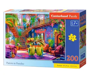 Castorland 222308 Papagáje v raji