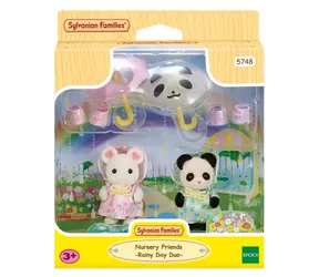Sylvanian family Prechádzka v daždi Baby Duo / od 3 rokov