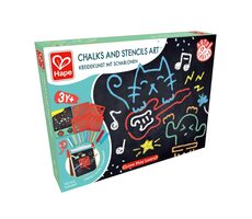 Hape Maľovanie s kriedami a šablónami / od 3 rokov