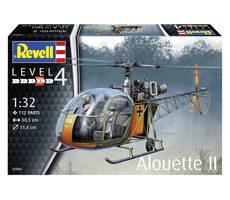 Revell vrtuľníka Alouette II / Plastikový model / 1:32
