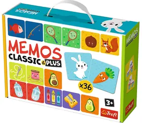 Trefl - Pexeso Classic&Plus - Logic 3v1 / 20 minút / 2-4 hráči / od 3 rokov