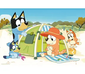 Trefl - Puzzle - Bluey a jej skvelý deň MAXI / 24 dielikov / 60 x 40 cm / vek 3+