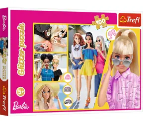 Trefl - Puzzle - Trblietavé: Barbie / 100 dielikov / 48 x 34 cm / vek 5+