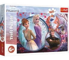 Trefl - Puzzle - Ľadové kráľovstvo 2: Sesterské dobrodružstvo / 160 dielikov / 41 x 27.5 cm / vek 6+