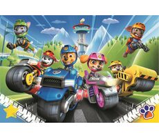 Trefl - Puzzle - Tlapková patrola: Na motorkách / 100 dielikov / 41 x 27.8 cm / vek 5+