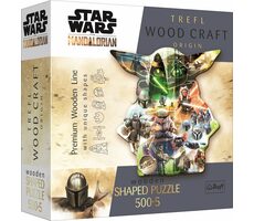 Trefl Wood Craft Origin - Puzzle - Mandalorian: Záhadný Grogu / 505 dielikov / 37.5 x 41 cm / vek 14+