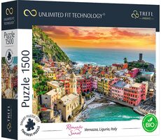 Trefl - Puzzle - UFT Romanti Sunset: Vernazza, Liguria, Taliansko / 1500 dielikov / 85 x 58 cm / vek 12+