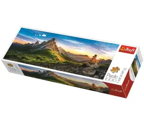 Trefl - Puzzle - Panoramatické puzzle Passo di Glau, Dolomity / 1000 dielikov / 97 x 34 cm / vek 12+