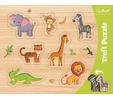 Trefl - Puzzle - Vkladačka: Safari / 37 x 29 cm / vek 3+