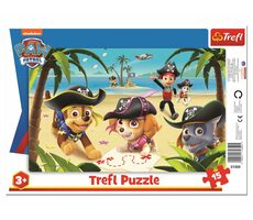 Trefl - Puzzle - Tlapková Patrola: Pirátska výprava / 15 dielikov / 26 x 16 cm / vek 3+