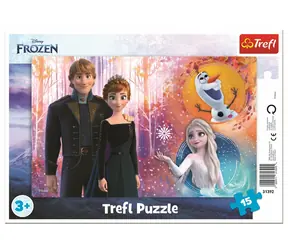 Trefl - Puzzle - Ľadové kráľovstvo: Šťastné spomienky / 15 dielikov / 26 x 16 cm / vek 3+