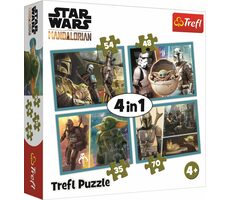 Trefl - Puzzle - Mandalorian a jeho svet 4v1 / 35|48|54|70 / 28.5 x 20x5 cm / vek 4+