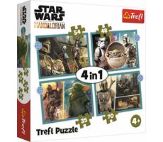 Trefl - Puzzle - Star Wars: Mandalorian 4v1/35|48|54|70/28.5 x 20x5 cm/vek 4+