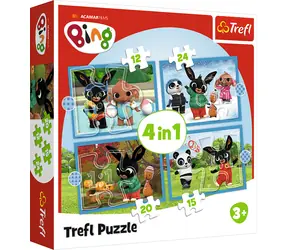 Trefl - Puzzle - Bing: Ročné obdobie 4v1