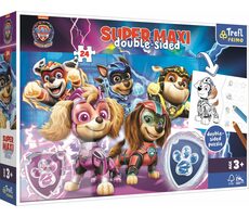 Trefl - Puzzle - Obojstranné puzzle Tlapková patrola: Tím v akcii SUPER MAXI / 24 dielikov / 60 x 40 cm / vek 3+
