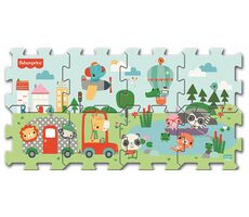 Trefl - Puzzle - Penové puzzle Úsmev Fisher Price / 117 x 60 cm / 28.5 x 28.5 cm / vek 2+ 