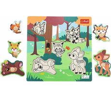 Trefl - Vkladačka - Drevená vkladačka Les / 18 mesiacov+