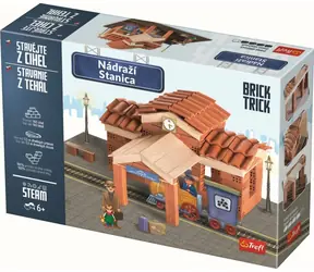 Trefl - Stavebnica - BRICK TRICK Nádražie XL / 160 dielov / vek 6+