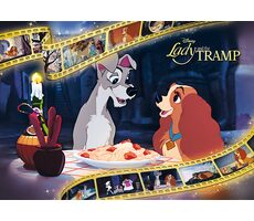 Trefl - Puzzle - Premium PLUS Iconic Moments: Lady a Tramp / 1000 dielikov / 68.3 x 48 cm / vek 12+
