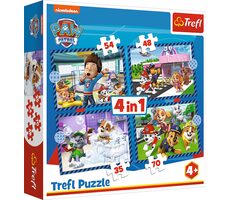 Trefl - Puzzle - Tlapková patrola: Psie záležitosti 4v1