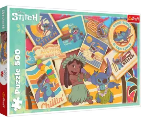 Trefl - Puzzle - Lilo&Stitch: Pečiatky / 500 dielikov / 48 x 34 cm / 10+