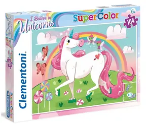 Clementoni Brilliant PUZZLE I Believe in Unicorns / 104 dielikov / od 6 rokov