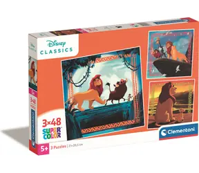 Clementoni PUZZLE Leví kráľ / 3x48 dielikov / od 5 rokov