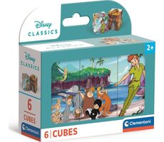 Clementoni obrázkové kocky Disney rozprávky / 6 kociek / od 2 rokov