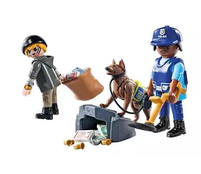 Playmobil® Action Heroes 71731 Policajné pátranie so psom / Počet dielikov: 27 / od 4 rokov