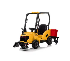 Eljet Detské elektrické auto zametač žltá / 50W / rýchlosť 2-4km/h / nosnosť 30kg