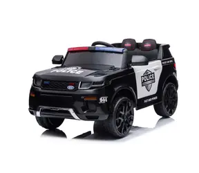 Eljet Detské elektrické auto polícia SUV čierna / 50W / rýchlosť 3-8km/h / nosnosť 30kg