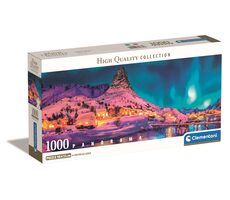 Clementoni Panoramatické PUZZLE Polárna noc NAD Lofoty / 1000 dielikov / od 10 rokov