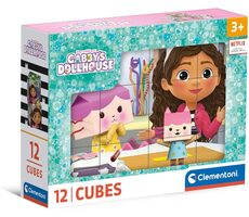 Clementoni Obrázkové kocky Gábinin kúzelný domček / 12 kociek / od 3 rokov
