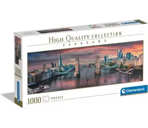 Clementoni Panoramatické PUZZLE Cez rieku Temžu / 1000 dielikov / od 12 rokov