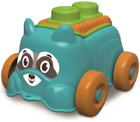 Clementoni Soft Clemmy Senzorické autíčko Mýval so 4 kockami / od 6 mesiacov